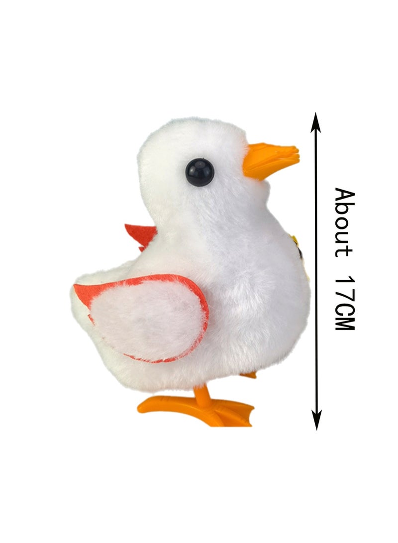 White Duck Robot Electronic Plush Stuffed Interactive Animal Touch Control Electronic Pet Jumps And Calls Toys Suitable For Children And Babies - Image 2